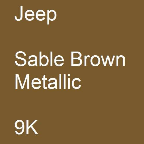 Jeep, Sable Brown Metallic, 9K.